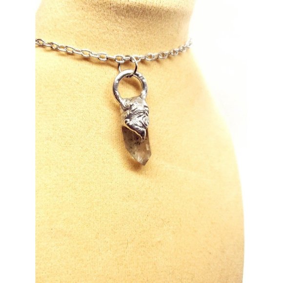 Green ghost quartz Necklace phantom quartz necklace - Picture 6 of 12